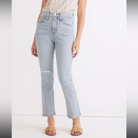 Madewell The Perfect Vintage Crop Jean in Sudbury Wash - Picture 1 of 9